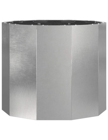 Fioriera Argento 60 x 60 x 50 cm Acciaio inossidabile