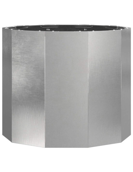 Fioriera Argento 60 x 60 x 50 cm Acciaio inossidabile