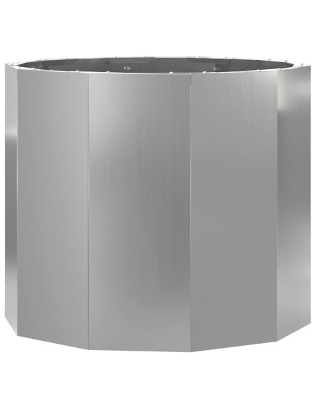 Fioriera Argento 60 x 60 x 50 cm Acciaio zincato