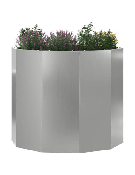 Fioriera Argento 60 x 60 x 50 cm Acciaio zincato