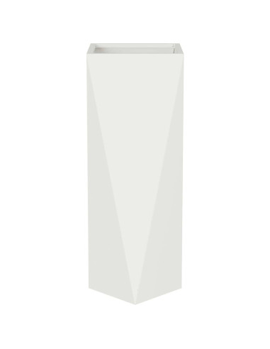 Fioriera Bianco 30 x 30 x 75 cm Acciaio