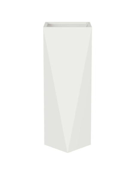 Fioriera Bianco 30 x 30 x 75 cm Acciaio
