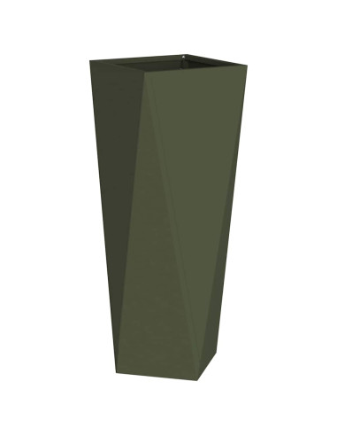 Fioriera Verde oliva 30 x 30 x 75 cm Acciaio