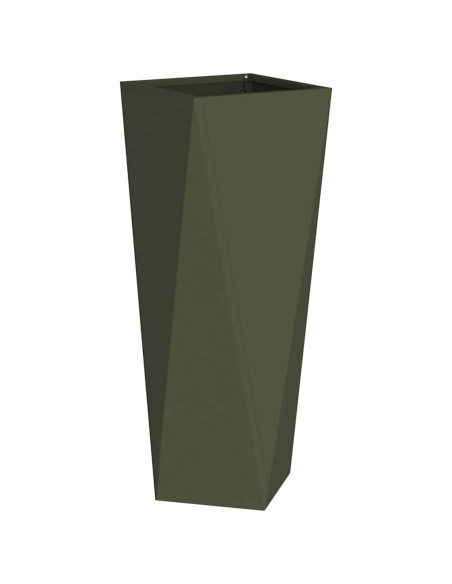 Fioriera Verde oliva 30 x 30 x 75 cm Acciaio