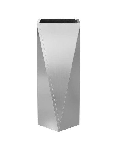 Fioriera Argento 30 x 30 x 75 cm Acciaio zincato