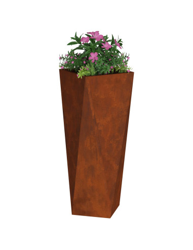 Fioriera 2 pcs Ruggine 30 x 30 x 75 cm