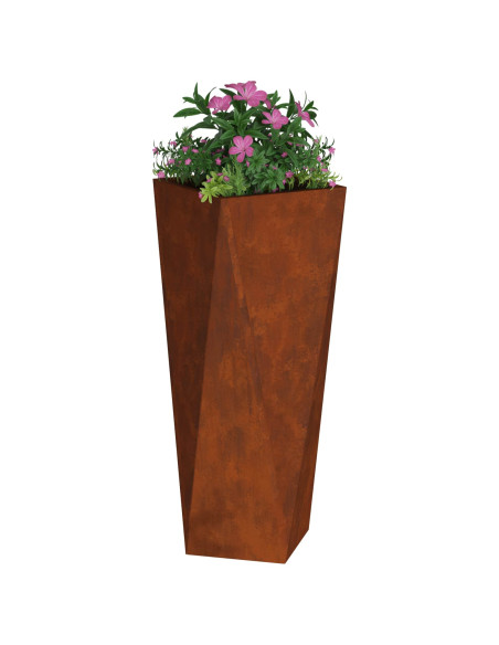 Fioriera 2 pcs Ruggine 30 x 30 x 75 cm