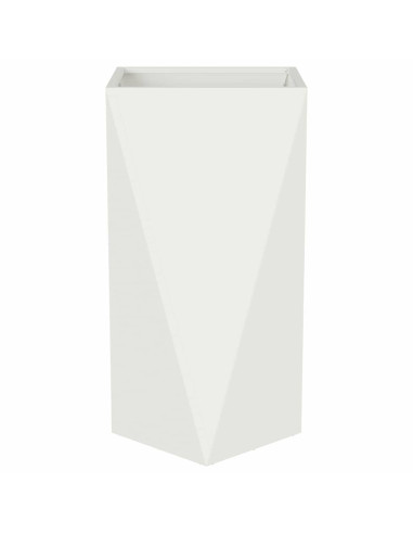 Fioriera Bianco 40 x 40 x 75 cm Acciaio
