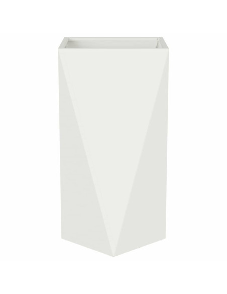 Fioriera Bianco 40 x 40 x 75 cm Acciaio