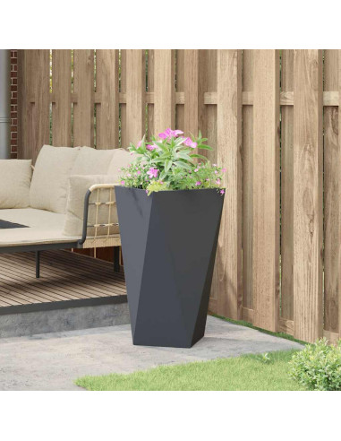 Fioriera Antracite 40 x 40 x 75 cm Acciaio