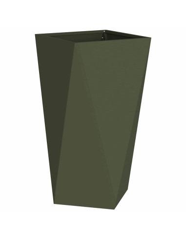 Fioriera Verde oliva 40 x 40 x 75 cm Acciaio