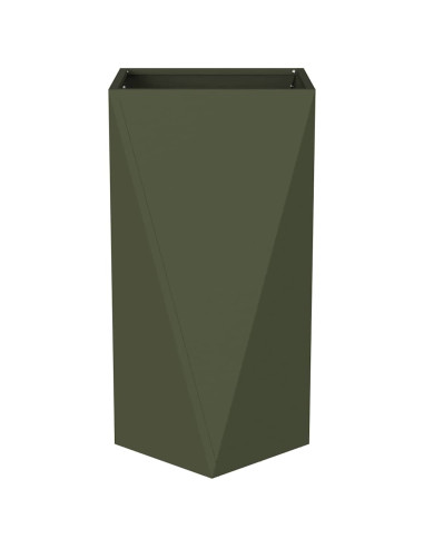 Fioriera Verde oliva 40 x 40 x 75 cm Acciaio