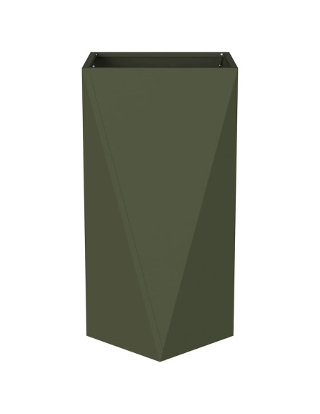 Fioriera Verde oliva 40 x 40 x 75 cm Acciaio