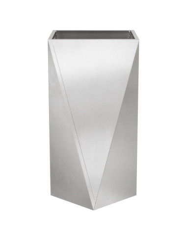 Fioriera Argento 40 x 40 x 75 cm Acciaio inossidabile