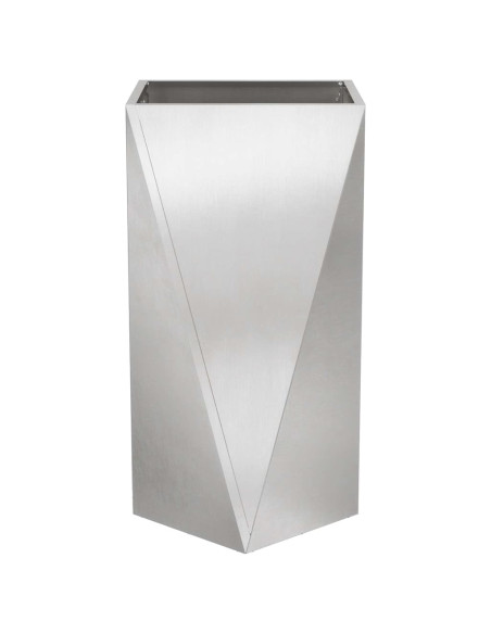 Fioriera Argento 40 x 40 x 75 cm Acciaio inossidabile