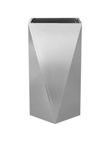 Fioriera Argento 40 x 40 x 75 cm Acciaio zincato