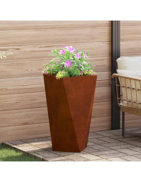 Fioriera 2 pcs Ruggine 40 x 40 x 75 cm