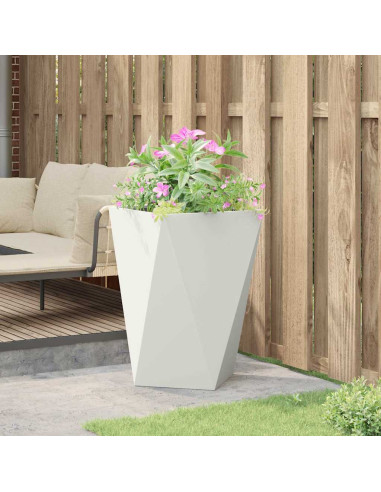 Fioriera Bianco 50 x 50 x 75 cm Acciaio