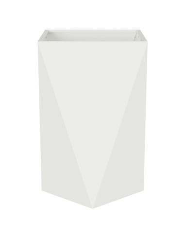 Fioriera Bianco 50 x 50 x 75 cm Acciaio