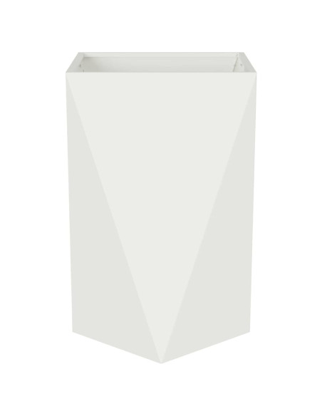 Fioriera Bianco 50 x 50 x 75 cm Acciaio