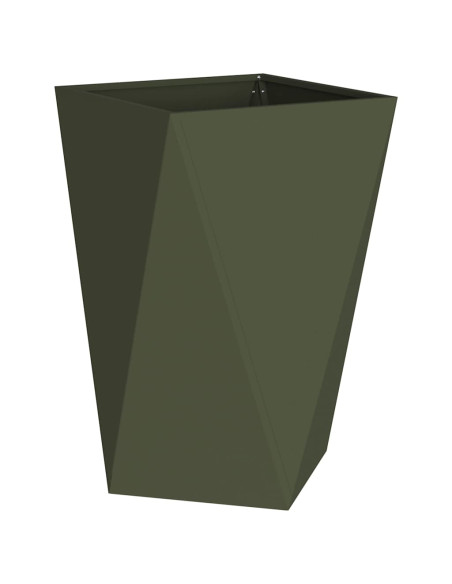 Fioriera Verde oliva 50 x 50 x 75 cm Acciaio