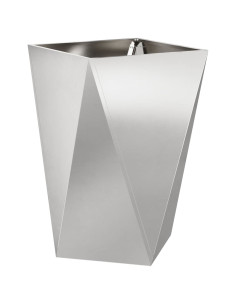 Fioriera Argento 50 x 50 x 75 cm Acciaio inossidabile 2