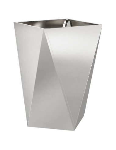 Fioriera Argento 50 x 50 x 75 cm Acciaio inossidabile