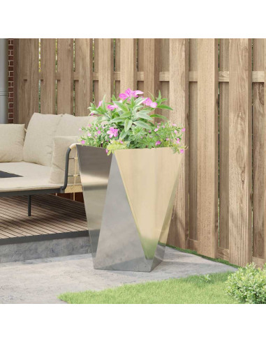 Fioriera Argento 50 x 50 x 75 cm Acciaio zincato
