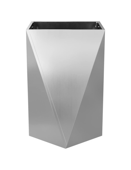 Fioriera Argento 50 x 50 x 75 cm Acciaio zincato