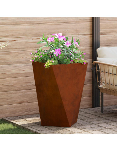 Fioriera 2 pcs Ruggine 50 x 50 x 75 cm