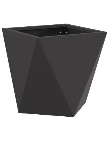 Fioriera Nero 30 x 30 x 30 cm Acciaio