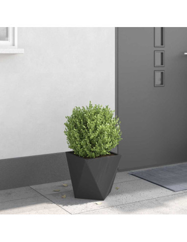 Fioriera Nero 30 x 30 x 30 cm Acciaio