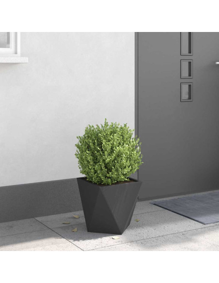 Fioriera Nero 30 x 30 x 30 cm Acciaio