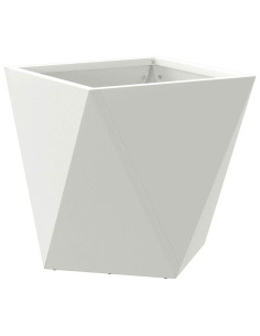 Fioriera Bianco 30 x 30 x 30 cm Acciaio 2