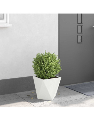 Fioriera Bianco 30 x 30 x 30 cm Acciaio