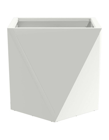 Fioriera Bianco 30 x 30 x 30 cm Acciaio