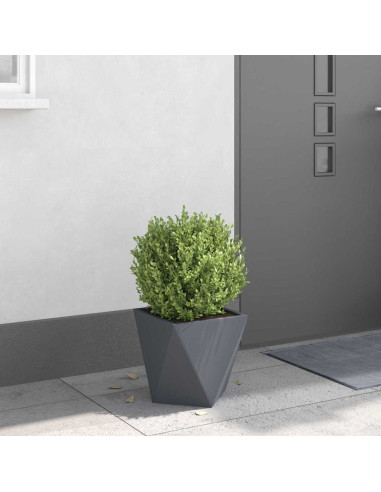 Fioriera Antracite 30 x 30 x 30 cm Acciaio