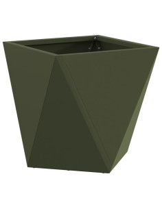 Fioriera Verde oliva 30 x 30 x 30 cm Acciaio 2