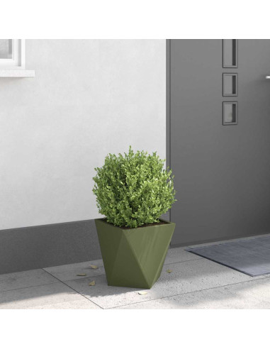 Fioriera Verde oliva 30 x 30 x 30 cm Acciaio