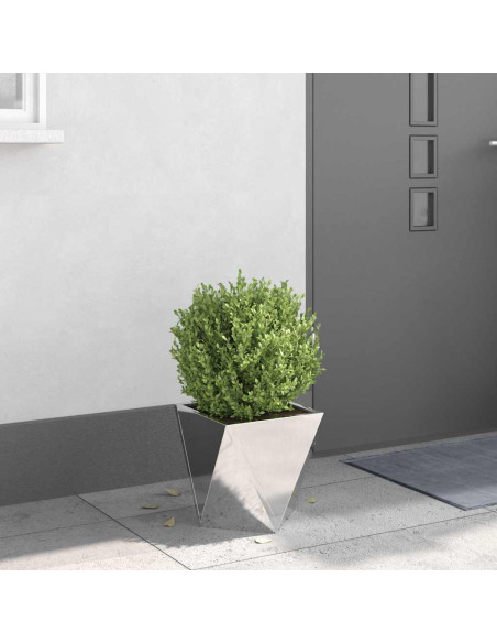 Fioriera Argento 30 x 30 x 30 cm Acciaio inossidabile