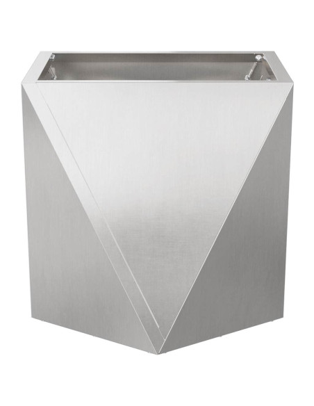 Fioriera Argento 30 x 30 x 30 cm Acciaio inossidabile