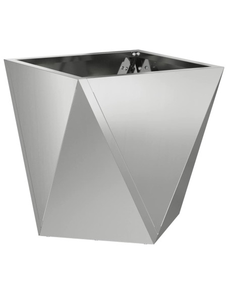 Fioriera Argento 30 x 30 x 30 cm Acciaio zincato