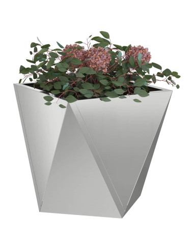 Fioriera Argento 30 x 30 x 30 cm Acciaio zincato