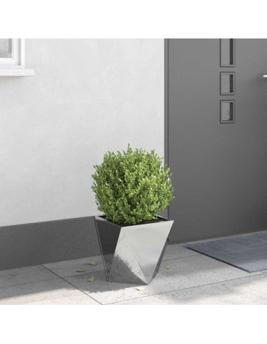 Fioriera Argento 30 x 30 x 30 cm Acciaio zincato