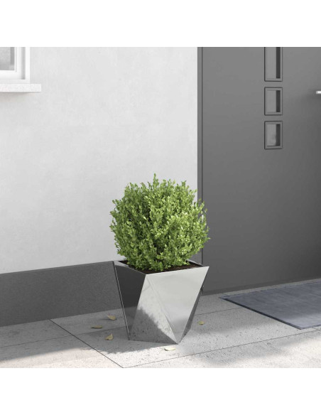 Fioriera Argento 30 x 30 x 30 cm Acciaio zincato