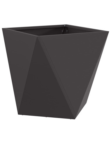 Fioriera Nero 40 x 40 x 40 cm Acciaio