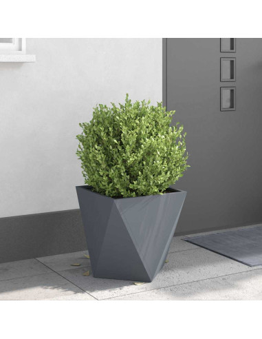 Fioriera Antracite 40 x 40 x 40 cm Acciaio