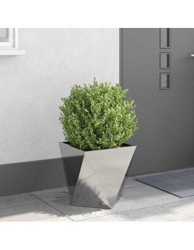 Fioriera Argento 40 x 40 x 40 cm Acciaio inossidabile