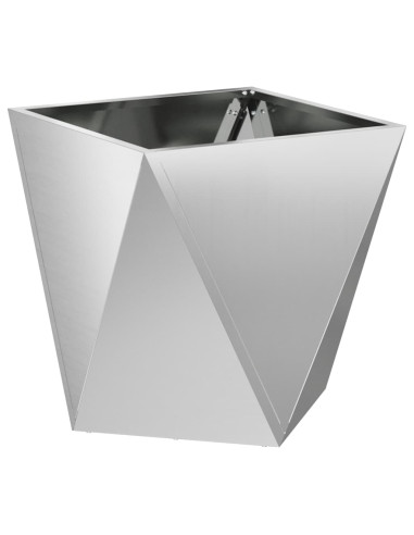 Fioriera Argento 40 x 40 x 40 cm Acciaio zincato