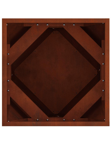 Fioriera 2 pcs Ruggine 40 x 40 x 40 cm